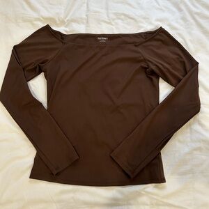 Old Navy Women's Chocolate Long Sleeve Top
